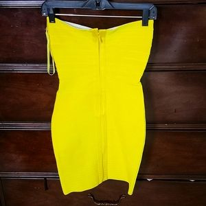 Yellow bandage dress